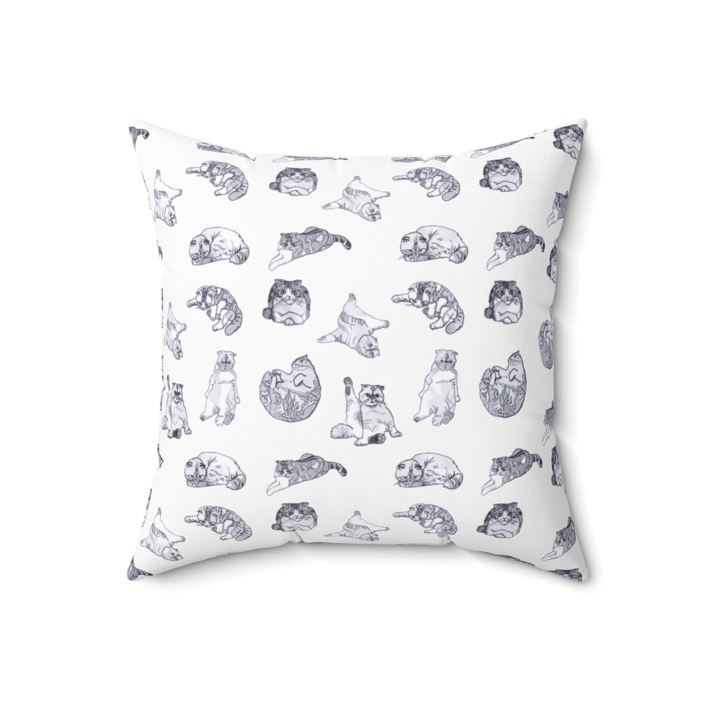 TayTay Cats - Spun Polyester Square Pillow