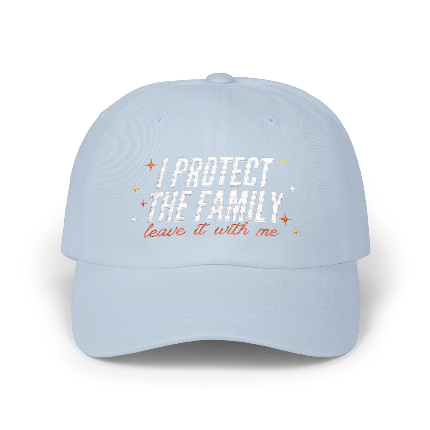 Embroidered Dad Cap: 'I Protect The Family' | Fun Gift, Casual Accessory, Everyday Wear
