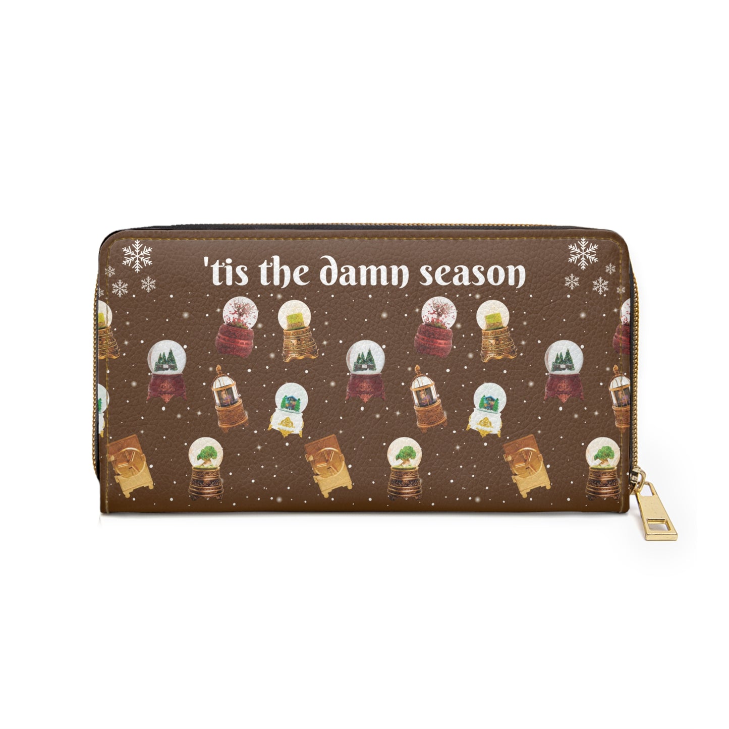 tis the damn season - snowglobes - Swiftie - Zipper Wallet