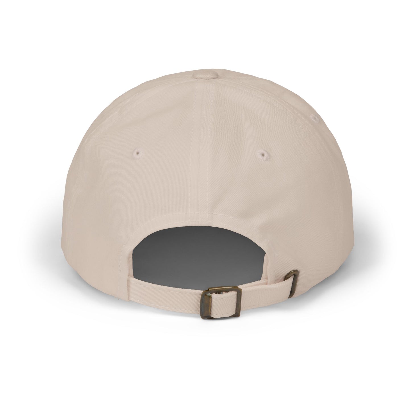 Custom Embroidered Lyrics Dad Cap — light color hat, dark text