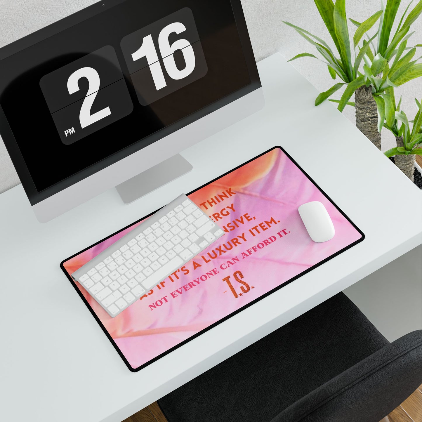 Luxury Energy Desk Mats for Home Office, Desk Accessories, Motivational Gifts, Creative Workspace, Unique Desk Decor