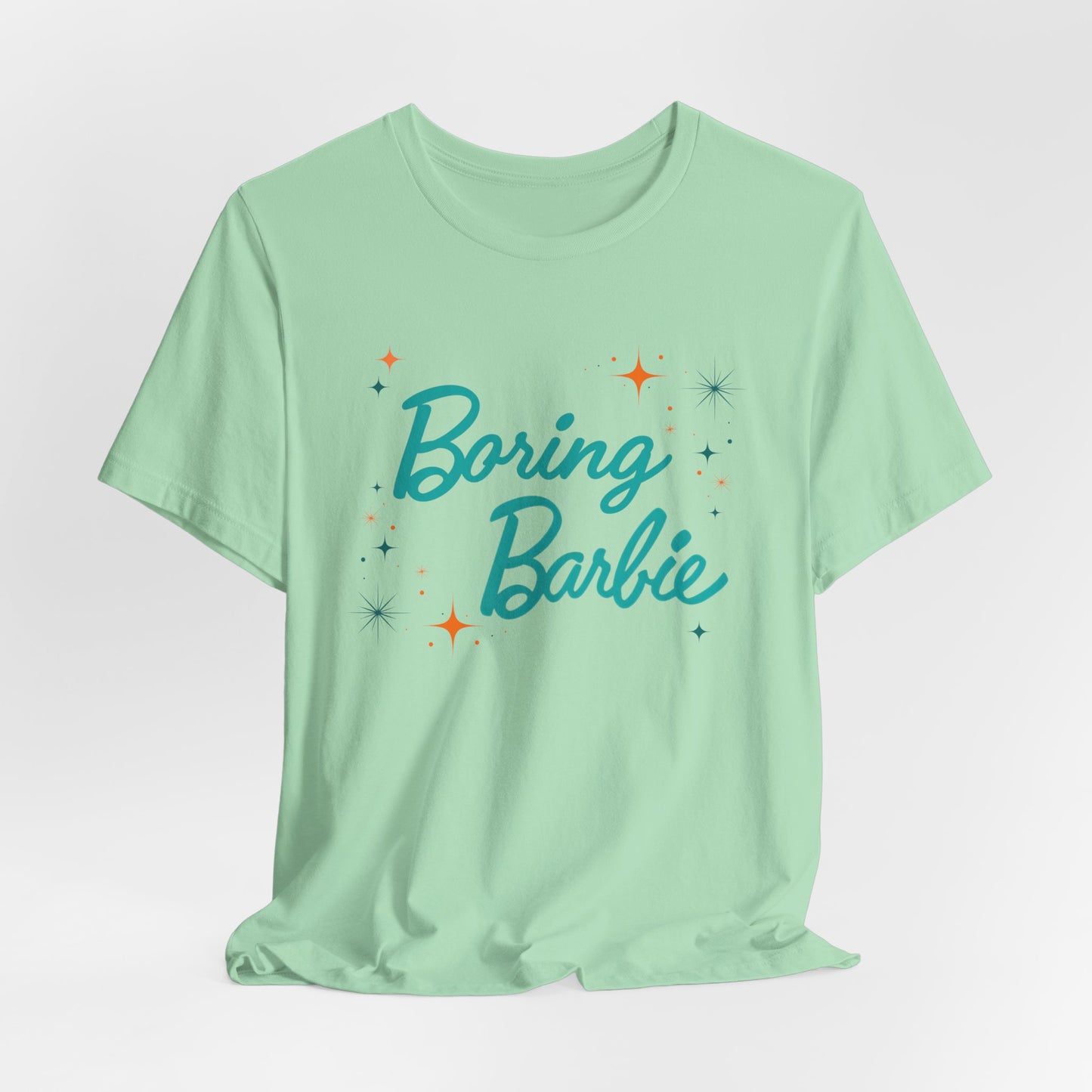 Boring Barbie with stars - Unisex Jersey Tee - Fun Casual Shirt, Gift for Barbie Fans, Summer Wardrobe Essential, Holiday Outfits, Birthday Present