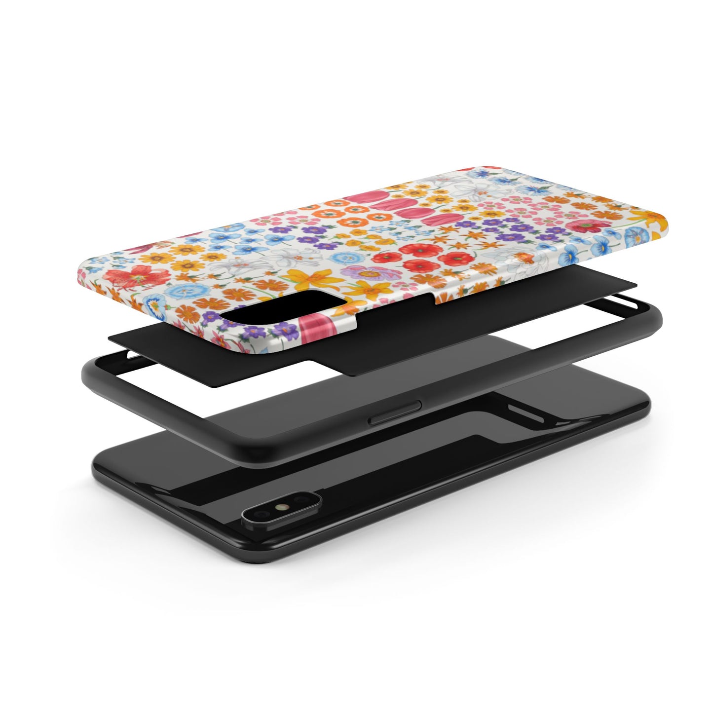 Vibrant Floral Tough Phone Case "Flora"- Durable Protection for Your Device