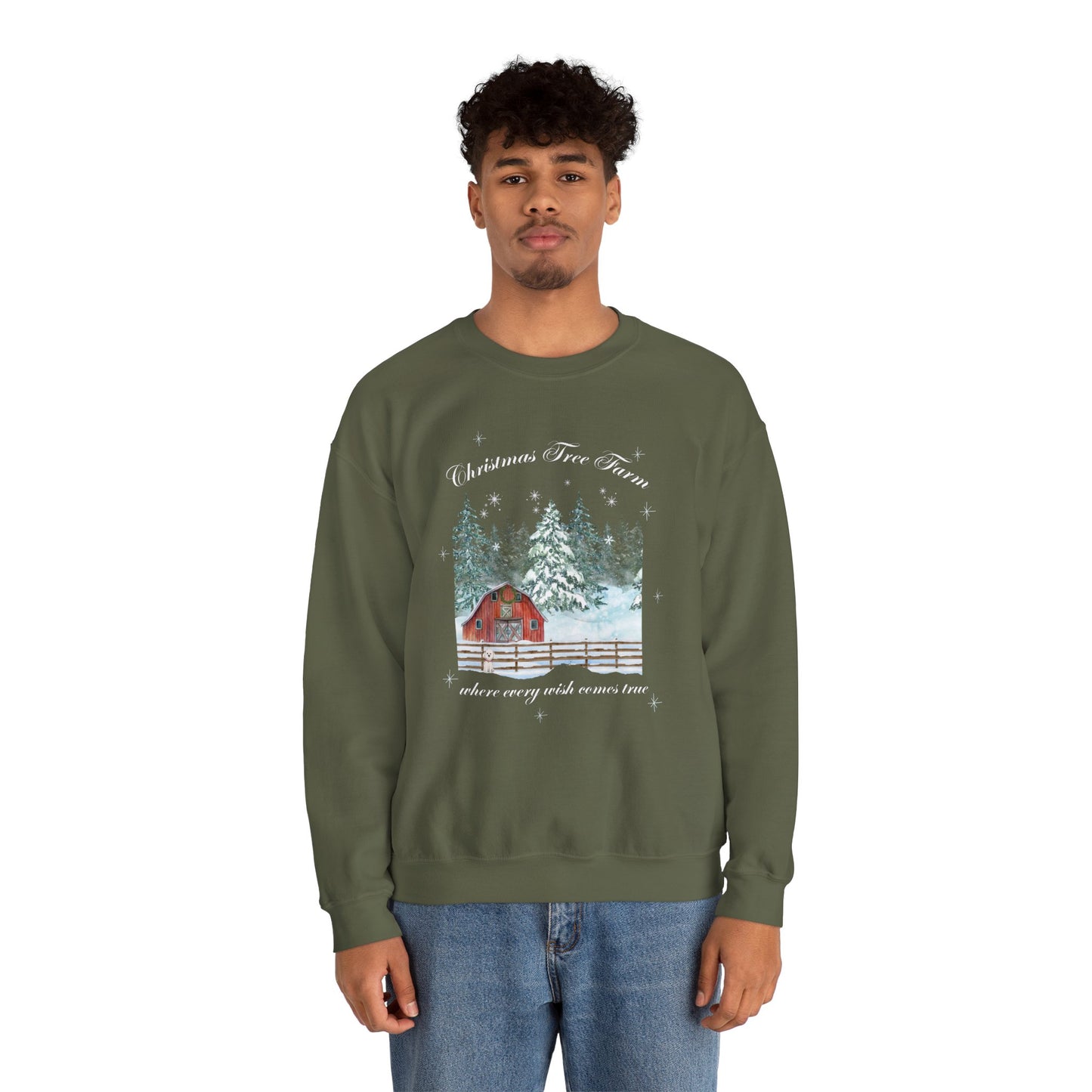 Tree Farm Wishes - Unisex Heavy Blend™ Crewneck Sweatshirt