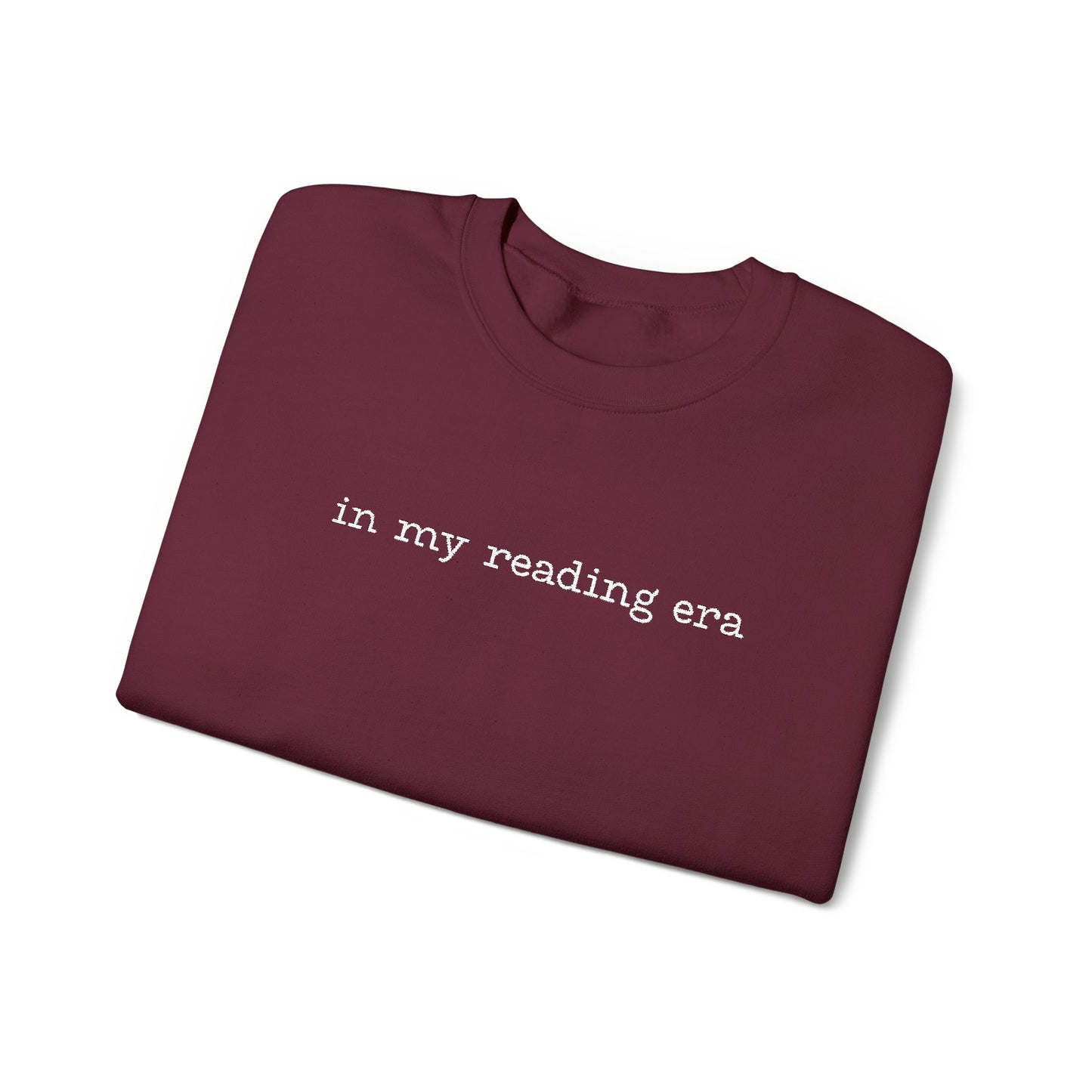 'In My Reading Area' Crewneck Sweatshirt – Cozy Literary Sweatshirt for Book Lovers