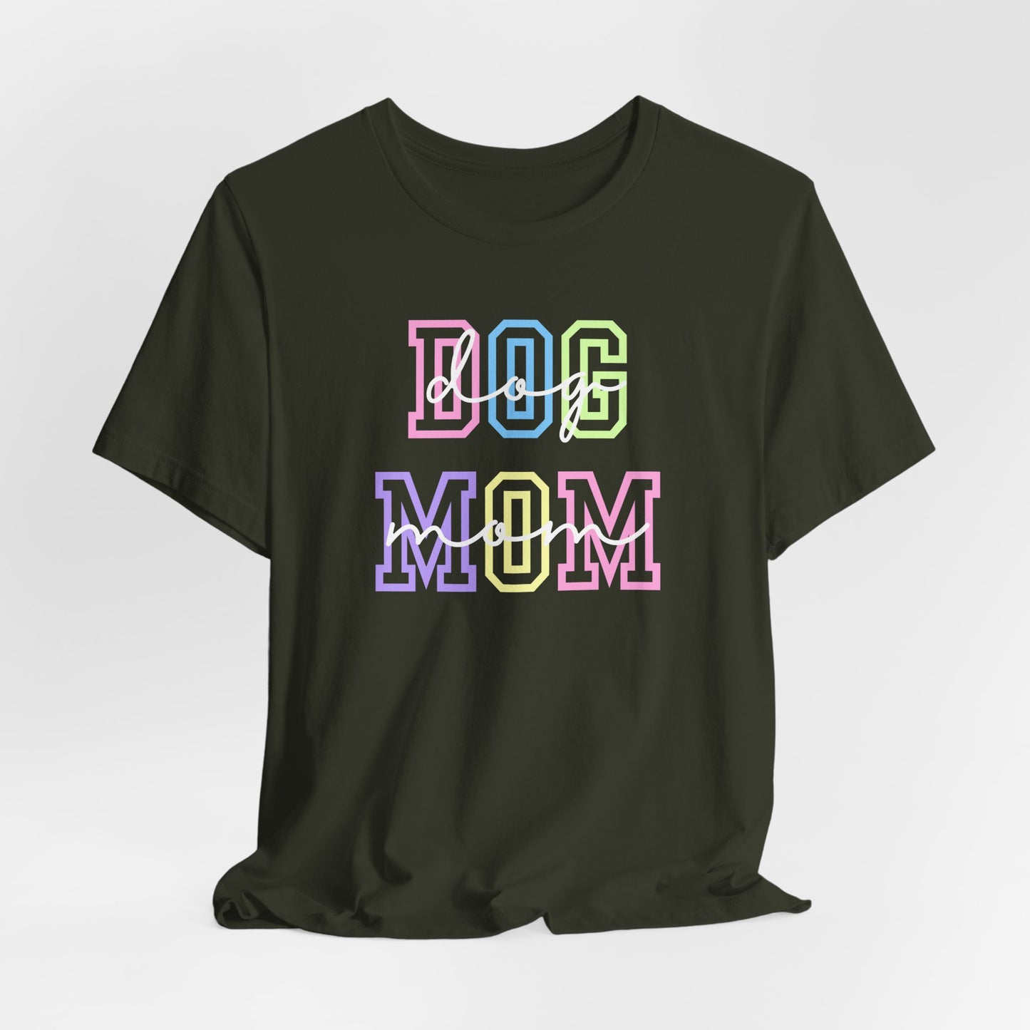 Dog Mom Unisex Bella Canvas Jersey Tee, Perfect Gift for Dog Lovers, Casual Wear, Pet Owner Apparel, Trendy Tee for Dog Owners