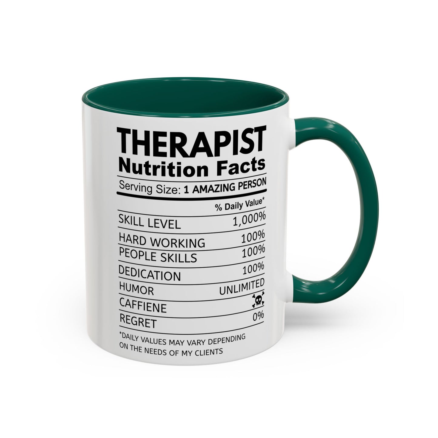 Colorful Therapist Nutrition Facts Mug - Perfect Gift for Mental Health Advocates, Unique Coffee Cup, Motivational Gift for Therapists, Funny Office [...]