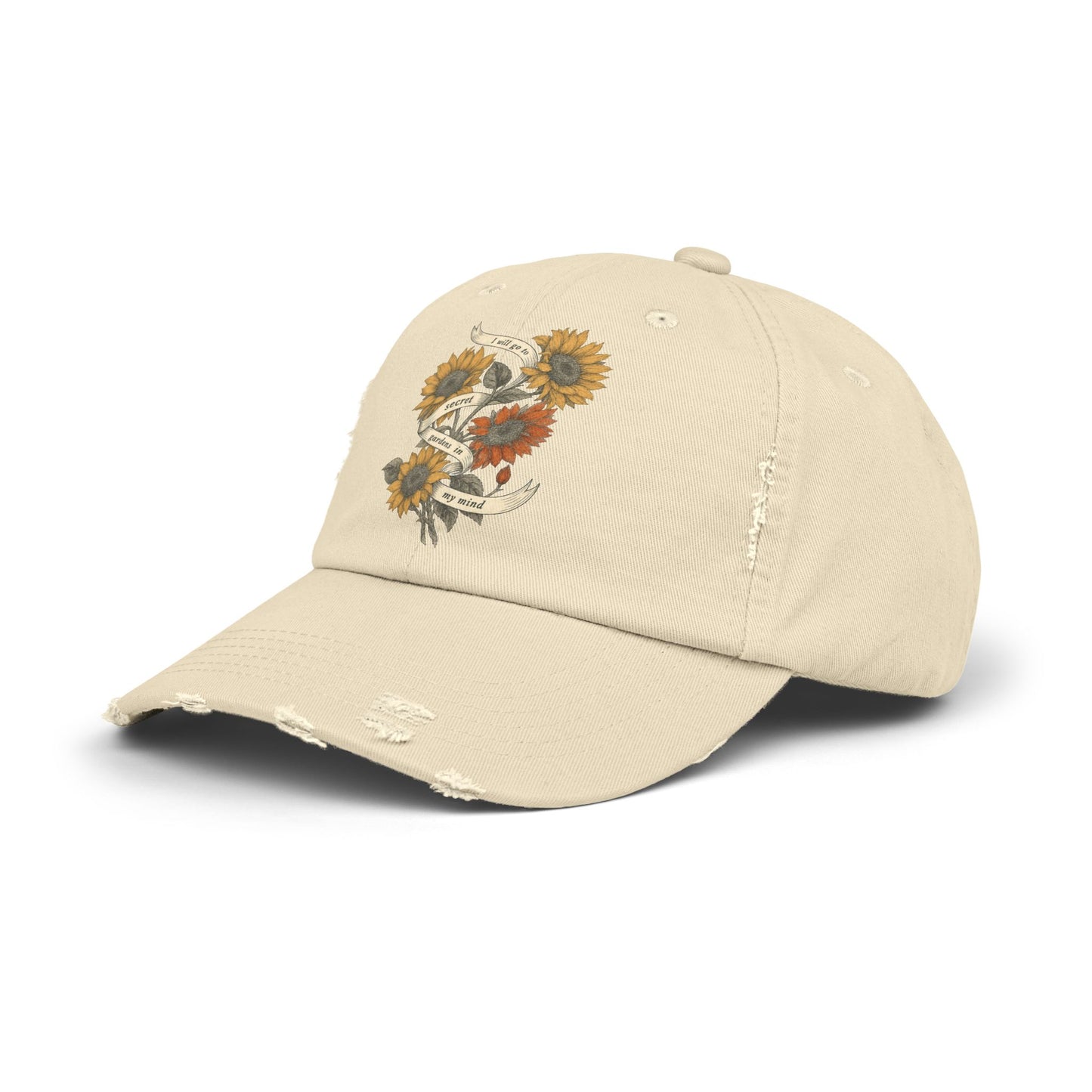 Secret Gardens Unisex Distressed Cap