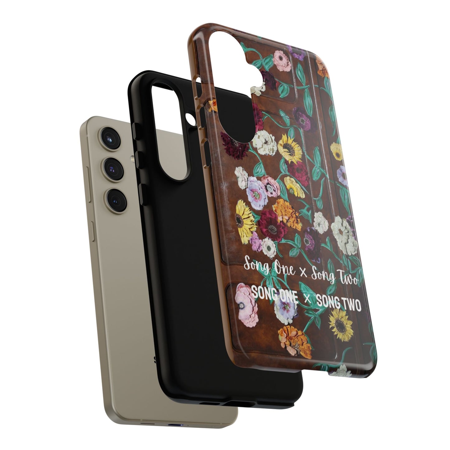 CUSTOMIZABLE with Surprise Song Titles - Surprise Song Floral Piano - Tough Cases