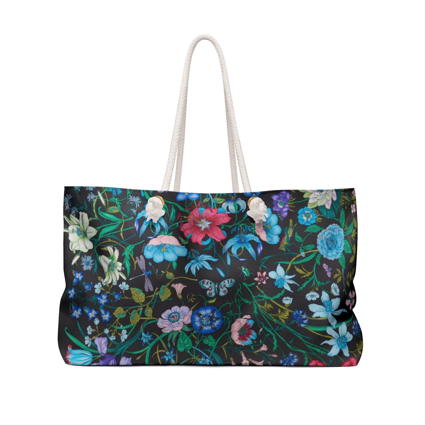 Floral Print Weekender Bag "Flora Inspired"- Stylish Travel Tote for Weekend Getaways and Beach Trips