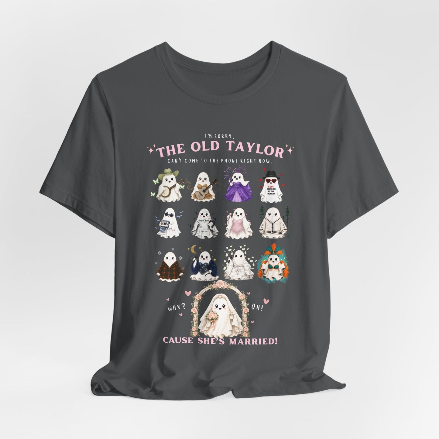 Swiftie Ghosties T‑Shirt — “The Old Taylor” Cute Wedding Ghost