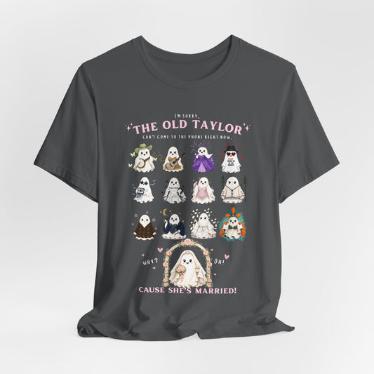 Swiftie Ghosties T‑Shirt — “The Old Taylor” Cute Wedding Ghost