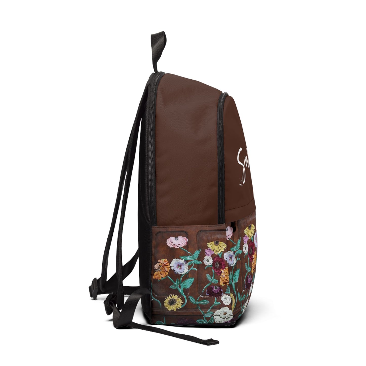 Surprise Song Floral Piano - Unisex Fabric Backpack