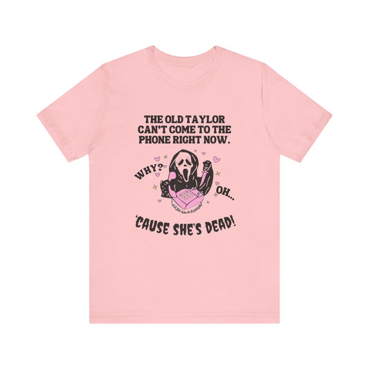 Swiftie Halloween Ghost Face - Unisex Jersey Short Sleeve Tee