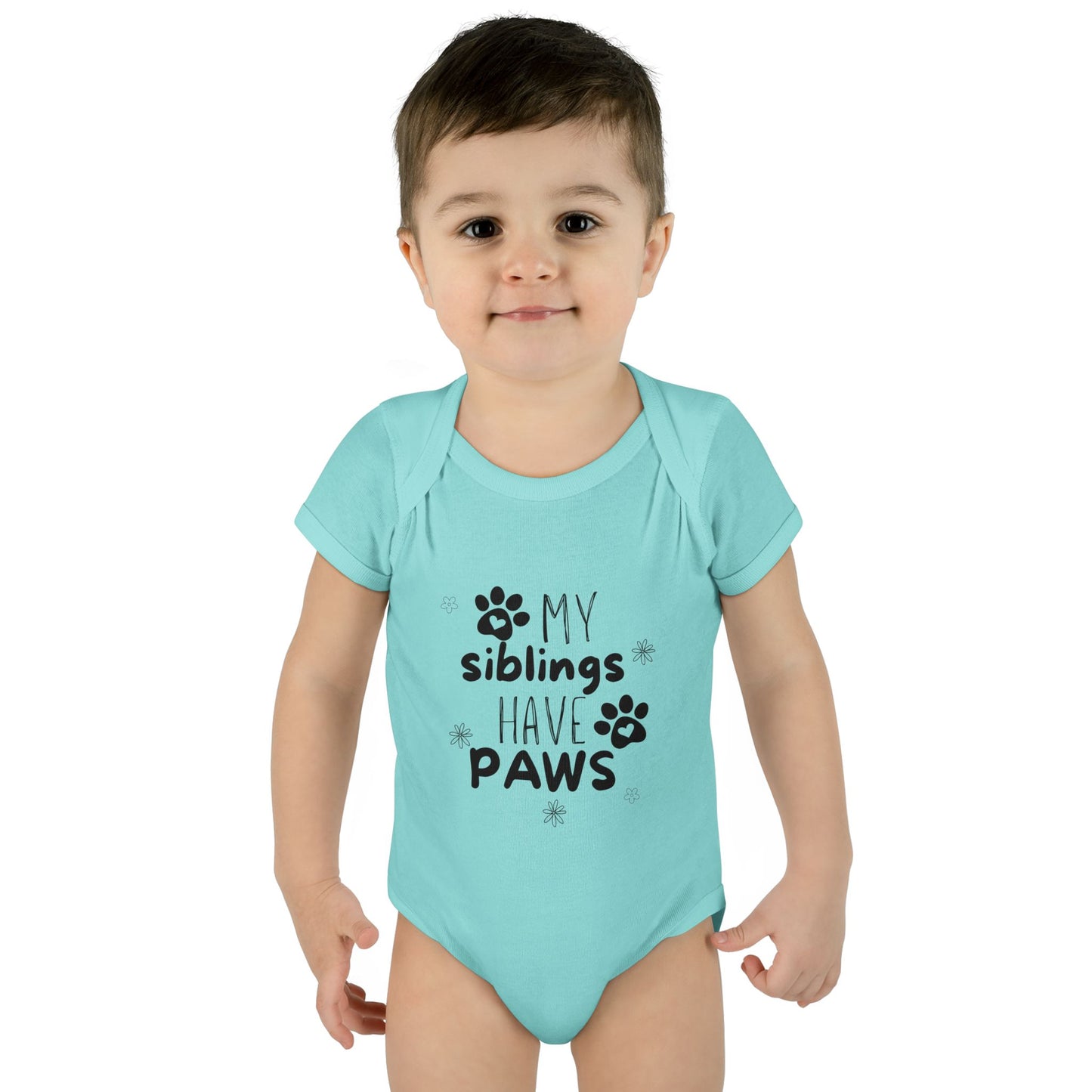 My siblings have paws Bodysuit, Cute Infant Onesie, Pet Lovers Baby Outfit, Baby Shower Gift, Adorable Newborn Clothes