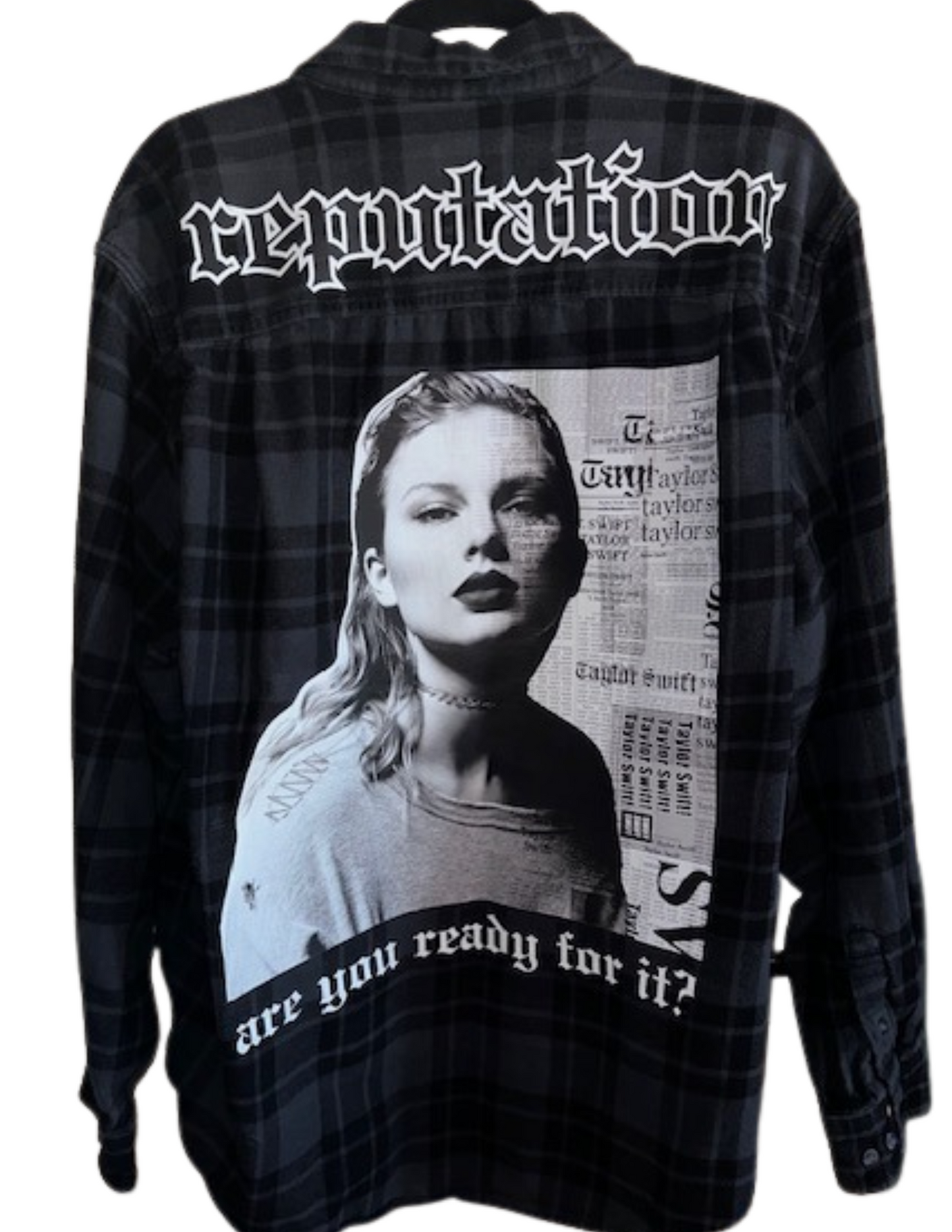 Made to Order Swiftie Upcycled Flannel Shirt