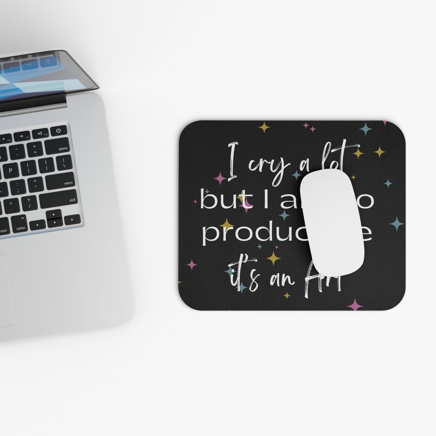 I cry a lot but I am so productive-Mouse Pad