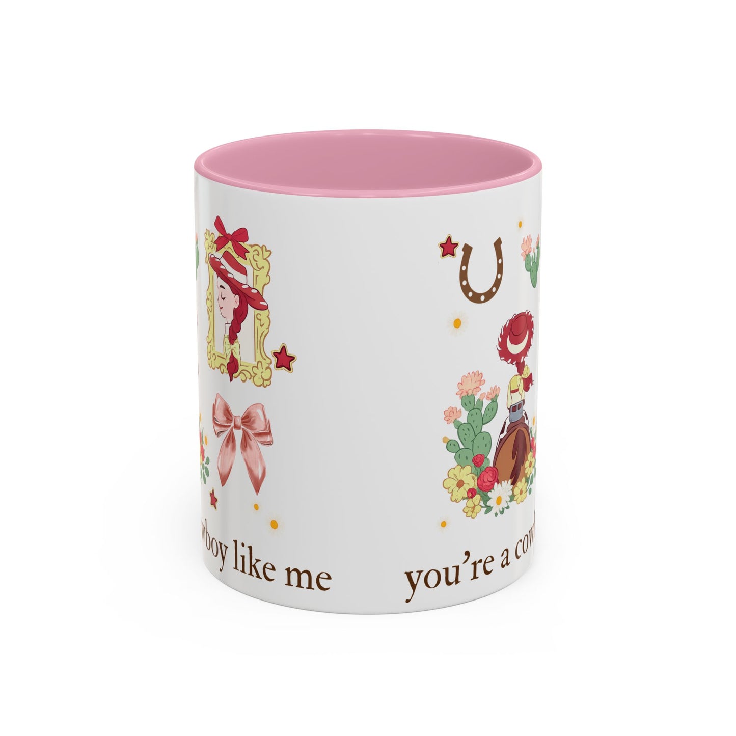 Cowgirl Cowboy Mug – "You're a Cowboy Like Me" Colorful 11oz Ceramic Coffee Cup