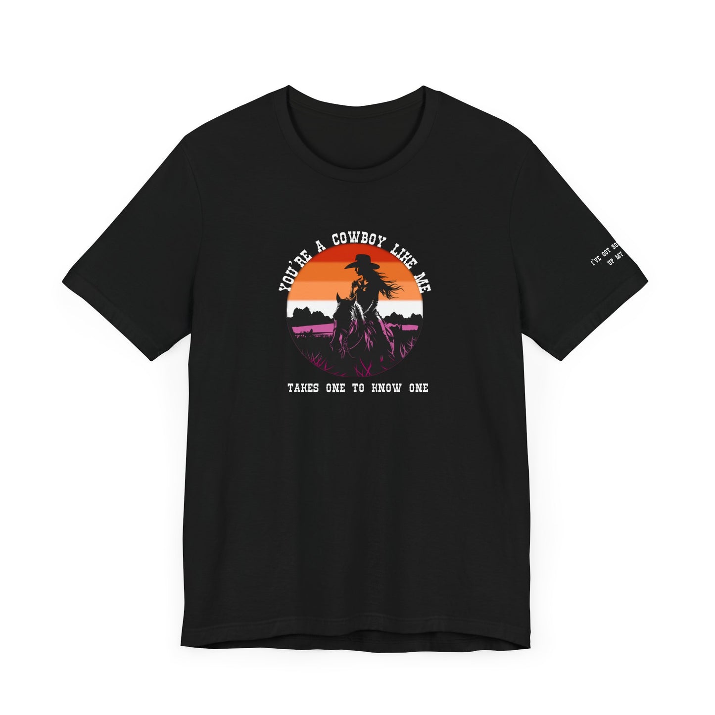 Cowboy like me - lesbian pride - Unisex Jersey Short Sleeve Tee