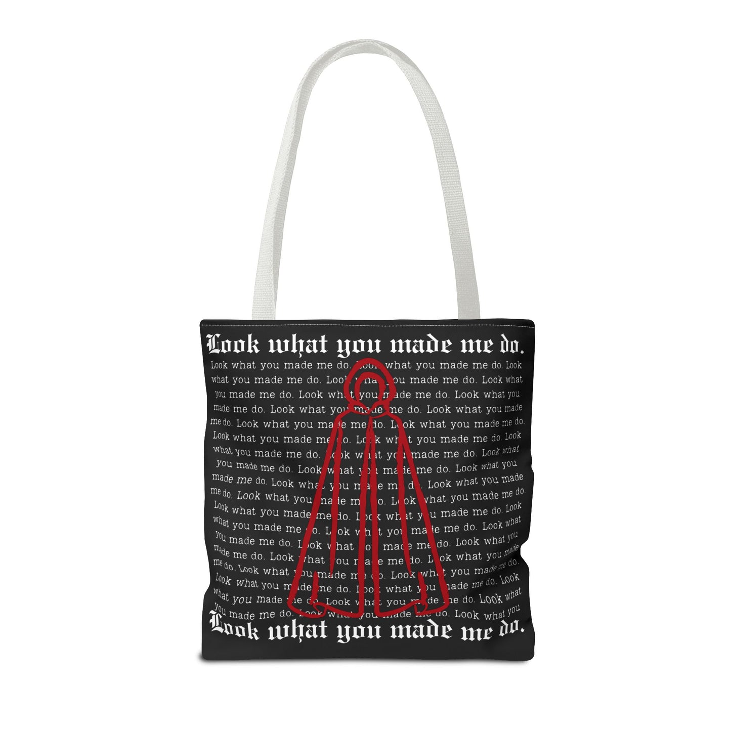 Stylish Tote Bag with 'Look What You Made Me Do' Handmaid's Design | Reusable Shopping Bag, Gift for Music Lovers, Casual Bag, Trendy Accessory