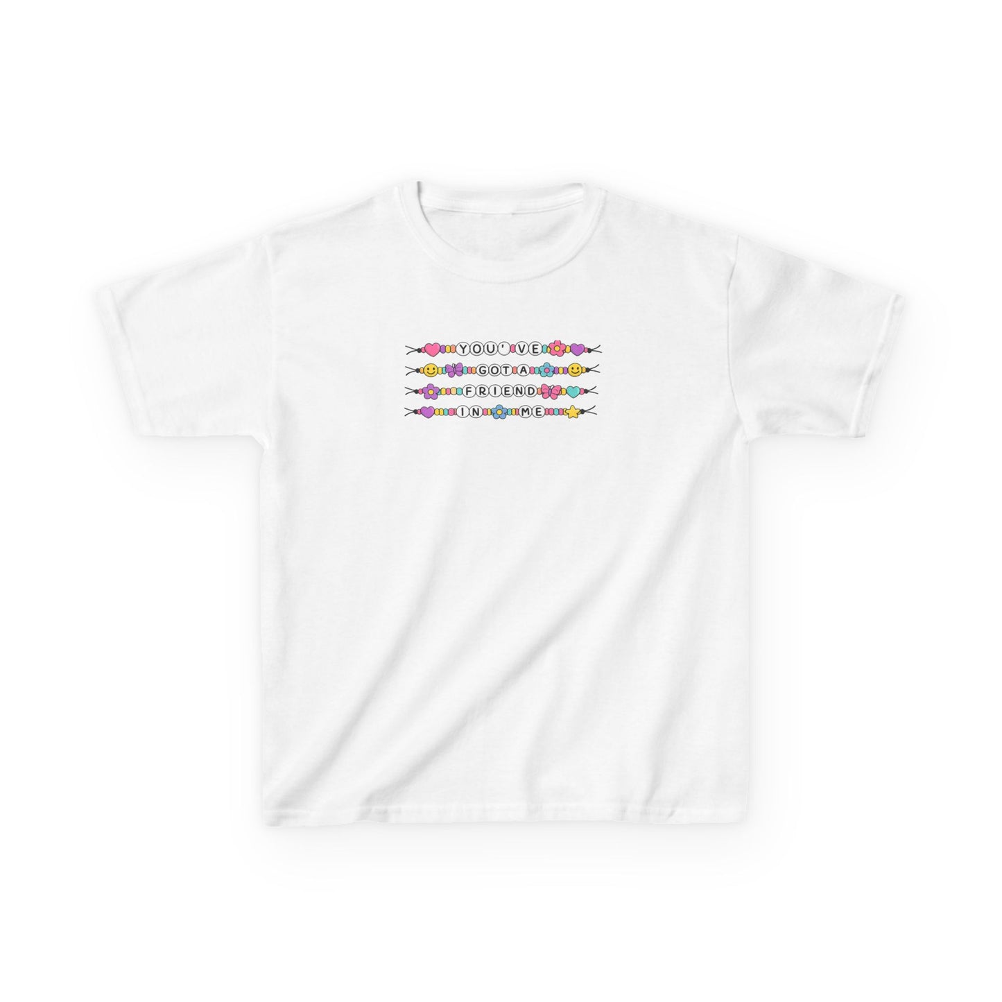 Kids Tee — Colorful Friendship Bracelet Toy Themed