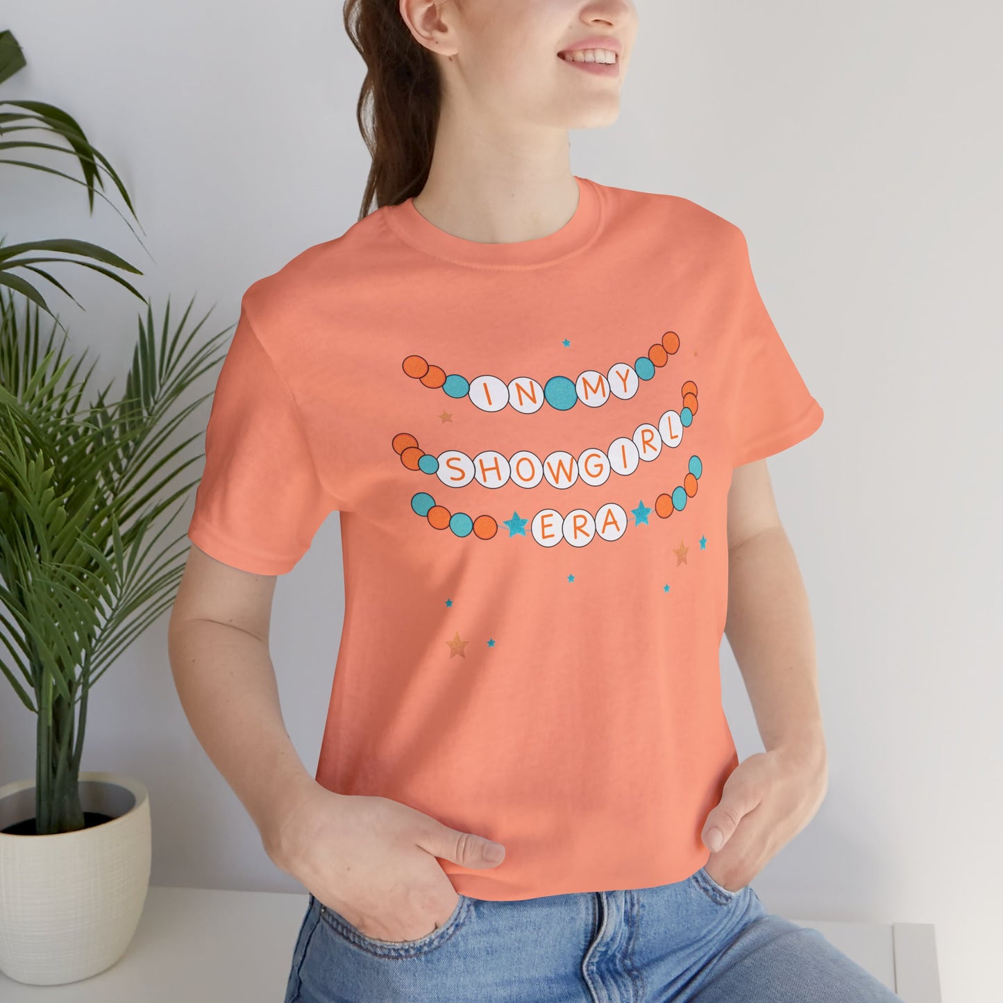 Showgirl Friendship Bracelets Tee, Fun Graphic T-Shirt, Casual Summer Top, Festival Wear, Birthday Gift, Unique Party Outfit