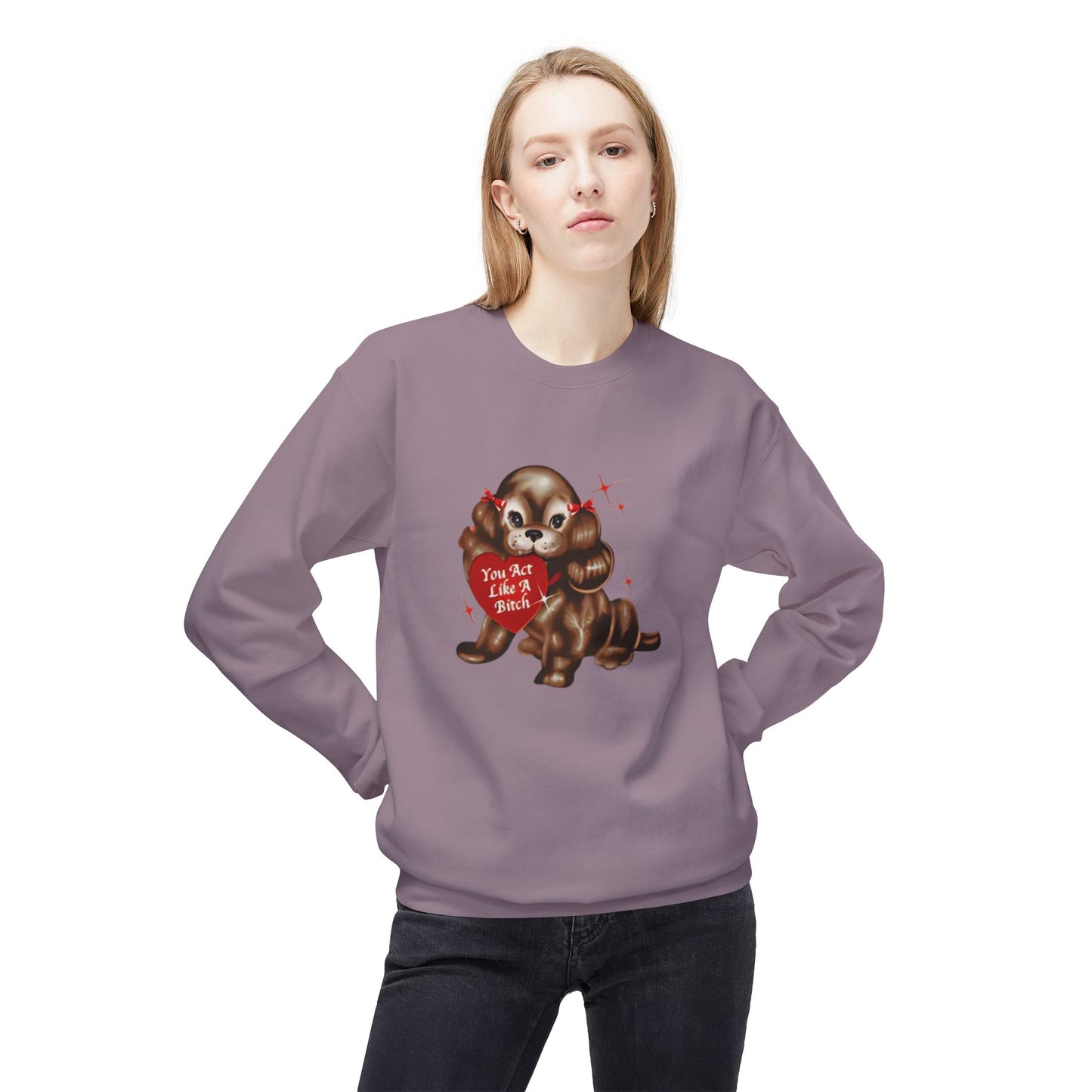 like a bitch sabrina - short n' sweet - Unisex Midweight Softstyle Fleece Crewneck Sweatshirt