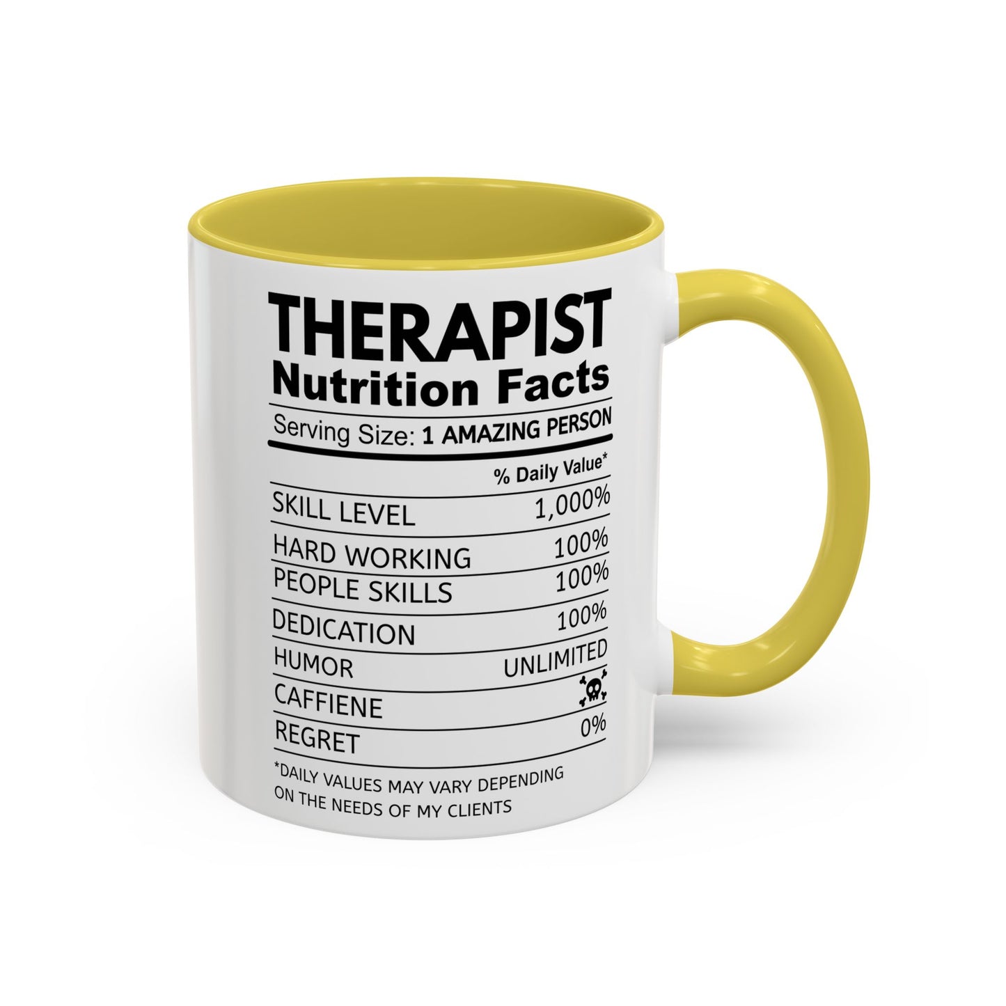 Colorful Therapist Nutrition Facts Mug - Perfect Gift for Mental Health Advocates, Unique Coffee Cup, Motivational Gift for Therapists, Funny Office [...]