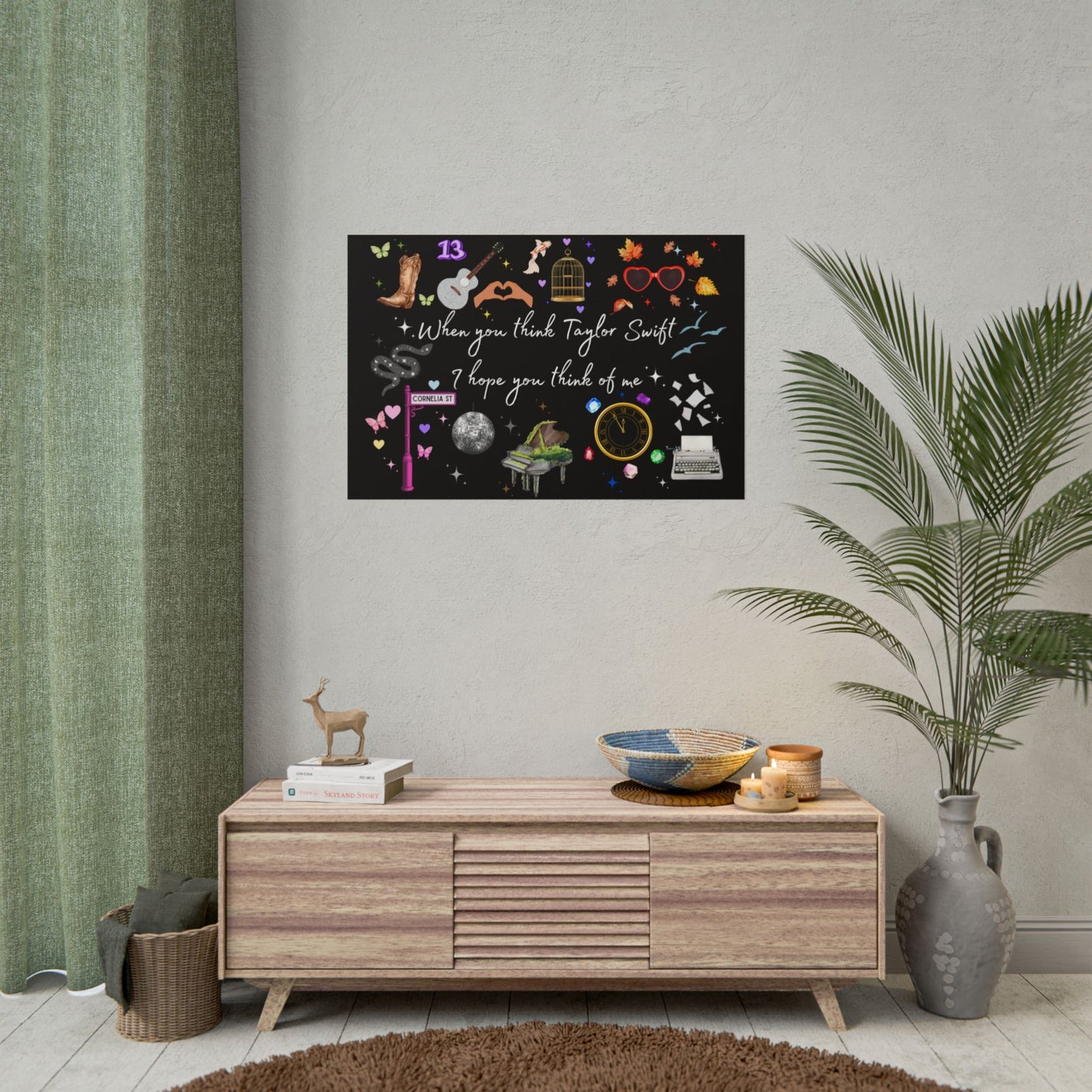 I hope you think of me -  Rolled Posters, Fan Art, Music Decor, Gift for Swifties, Home Decor, Unique Wall Art