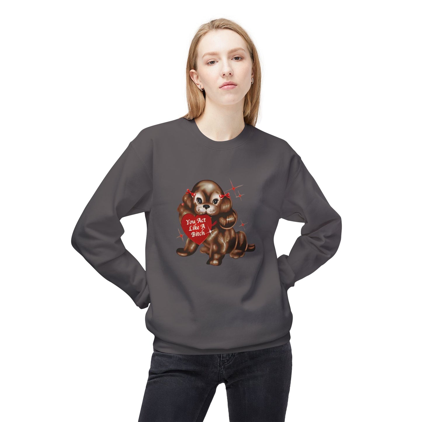 like a bitch sabrina - short n' sweet - Unisex Midweight Softstyle Fleece Crewneck Sweatshirt