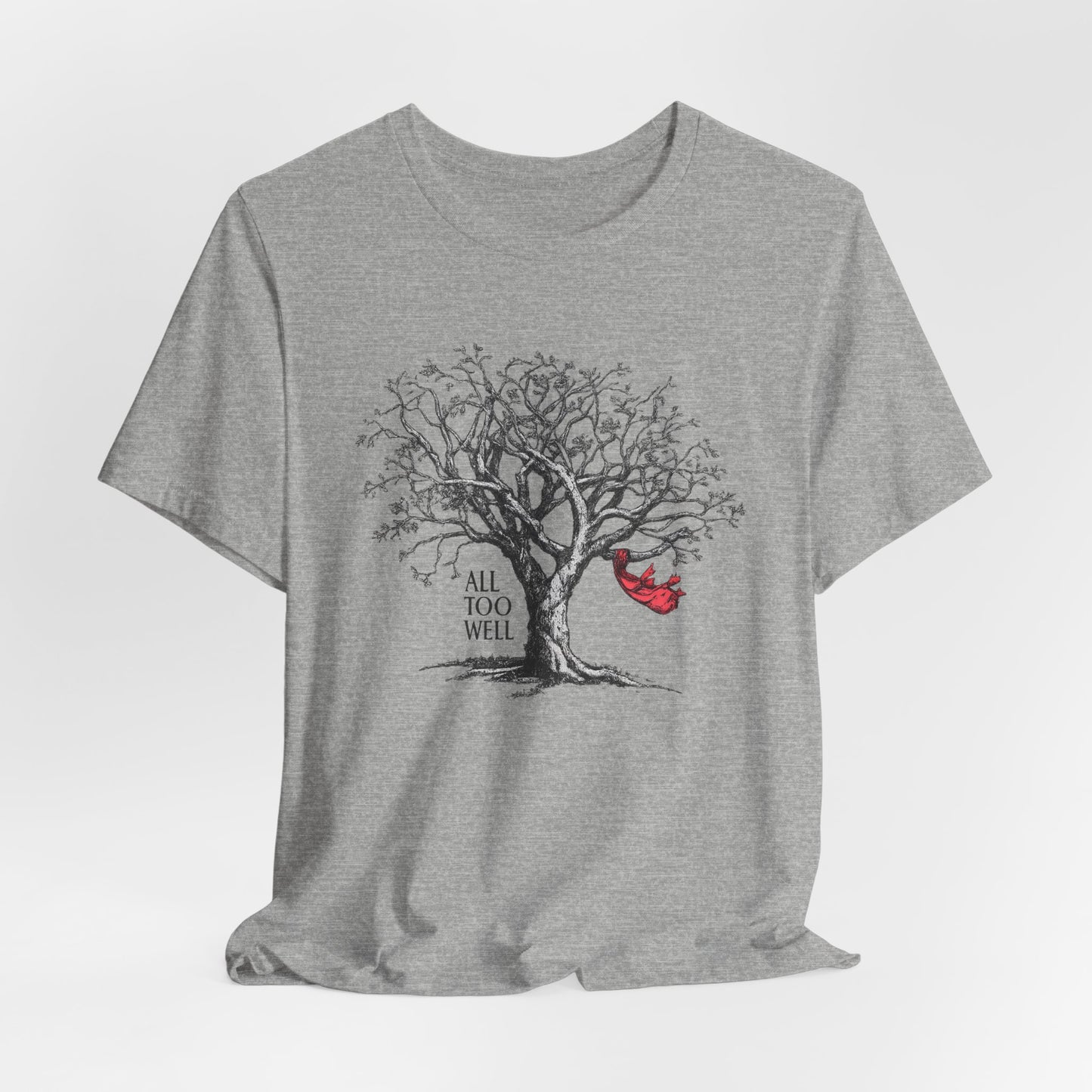 All Too Well Tree Graphic Tee — Red Scarf Shirt