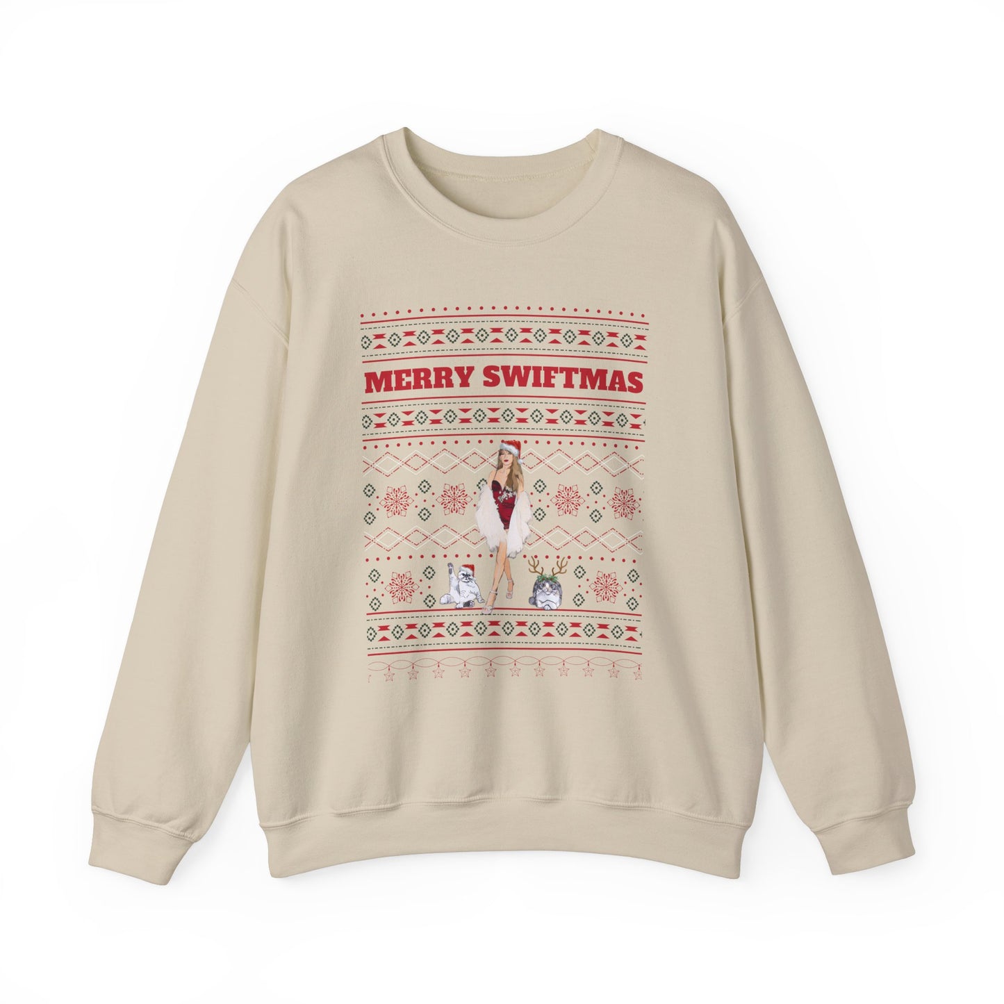 Ugly Swiftmas Sweater - Unisex Heavy Blend™ Crewneck Sweatshirt