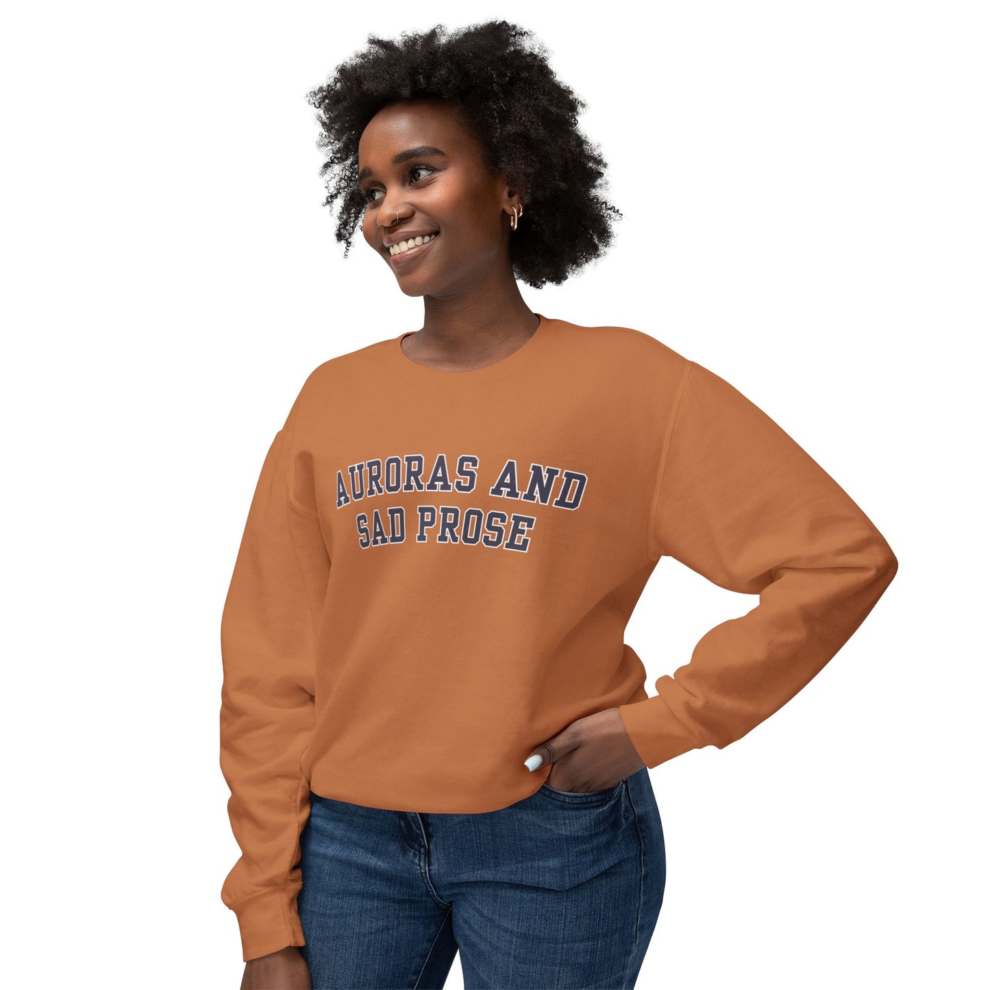 Auroras and Sad Prose - Comfort Colors Unisex Lightweight Crewneck Sweatshirt