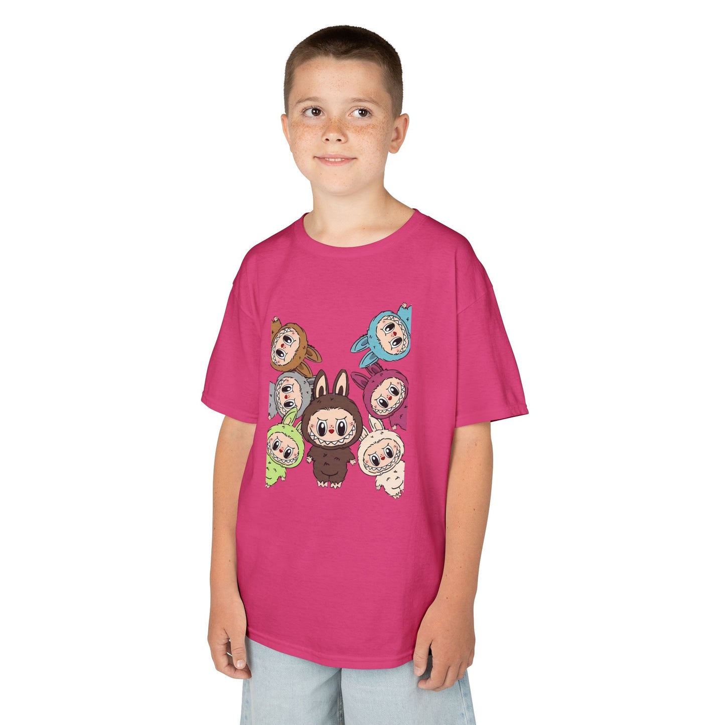 KIDS Adorable Labubu Tee, Fun Graphic Shirt for Boys & Girls, Perfect for Playdates, Birthdays, Family Events, Gifts