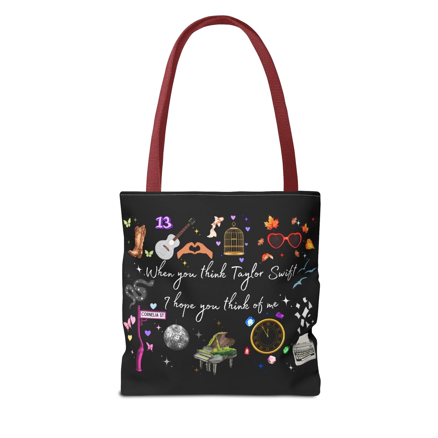 I hope you think of me Tote Bag, Music Lover Gift, Stylish Reusable Bag, Concert Accessory, Fan Merchandise