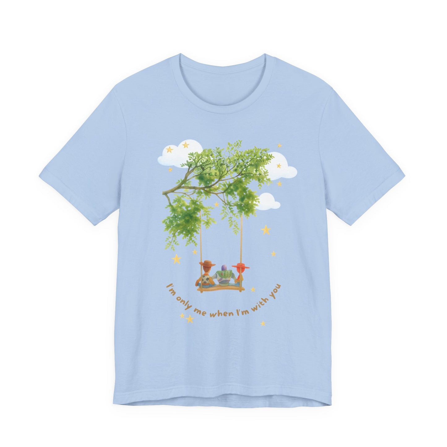Tree Swing Cute Illustration Tee — I'm only me when I'm with you