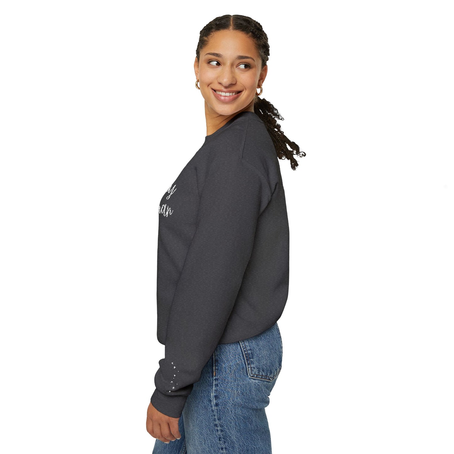 Embroidered Witchy Woman Unisex Heavy Blend™ Crewneck Sweatshirt