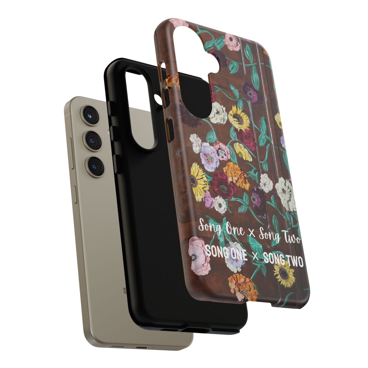 CUSTOMIZABLE with Surprise Song Titles - Surprise Song Floral Piano - Tough Cases