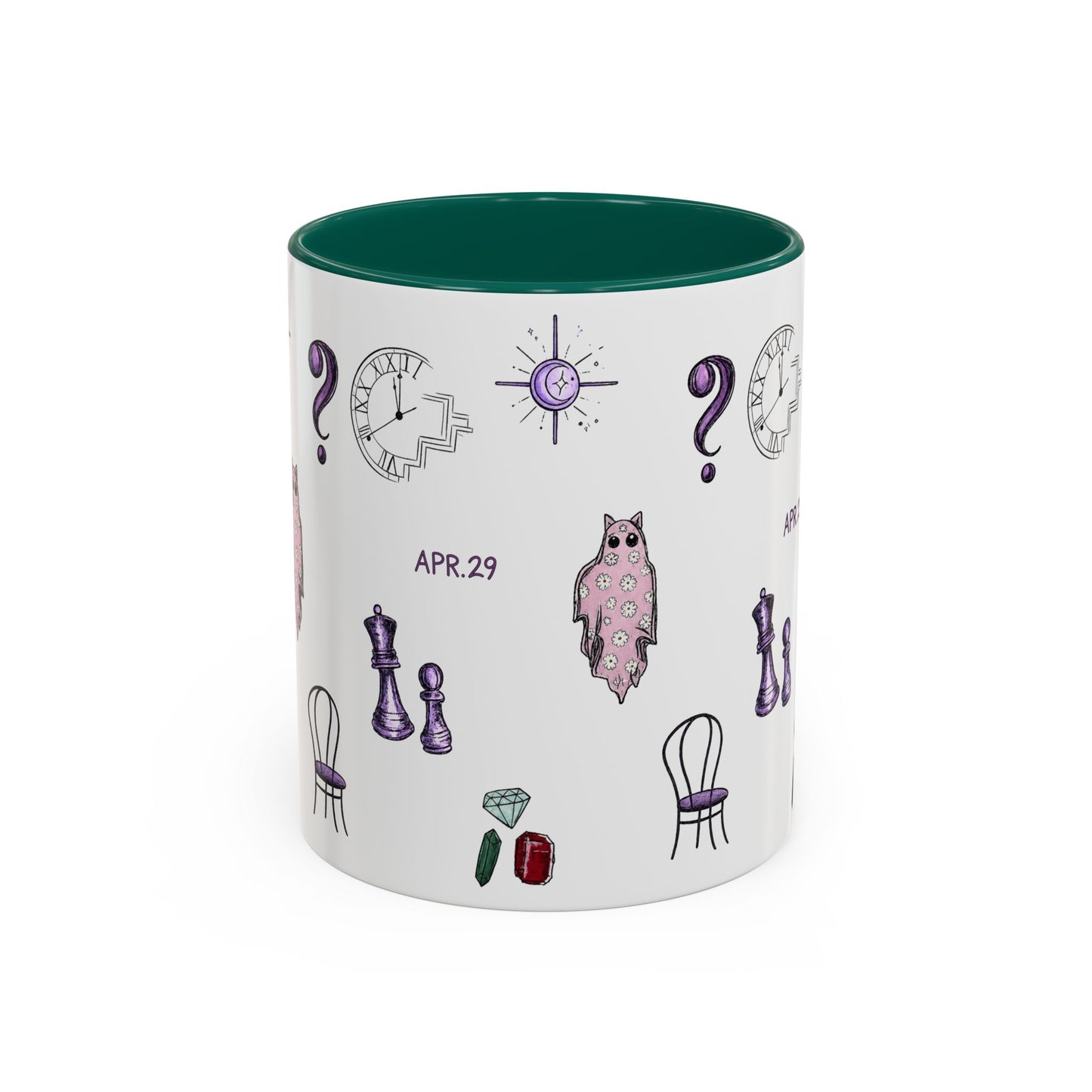 Midnights Icons Coffee Mug — Cute Illustrated Symbol Collage (11oz)