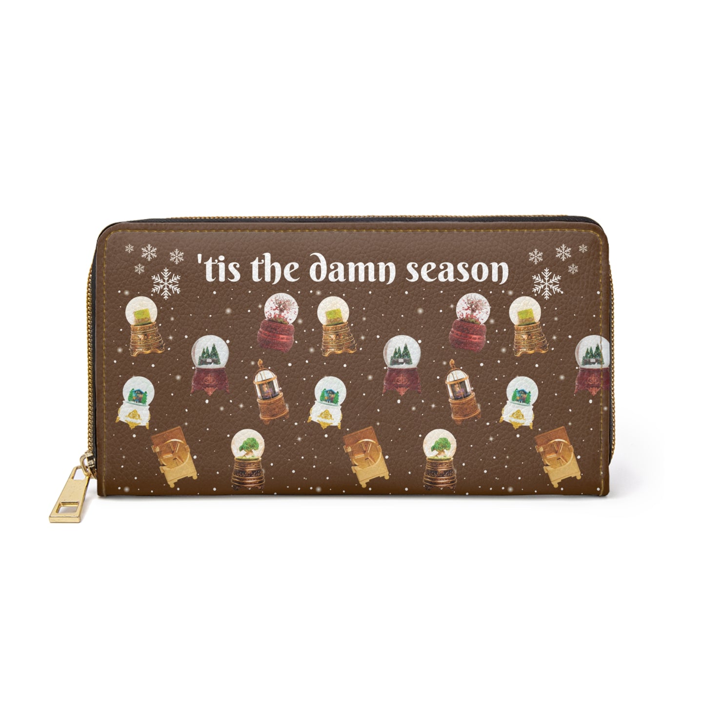 tis the damn season - snowglobes - Swiftie - Zipper Wallet