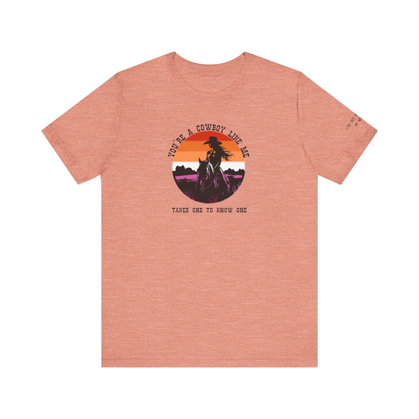 Cowboy like me - lesbian pride - Unisex Jersey Short Sleeve Tee