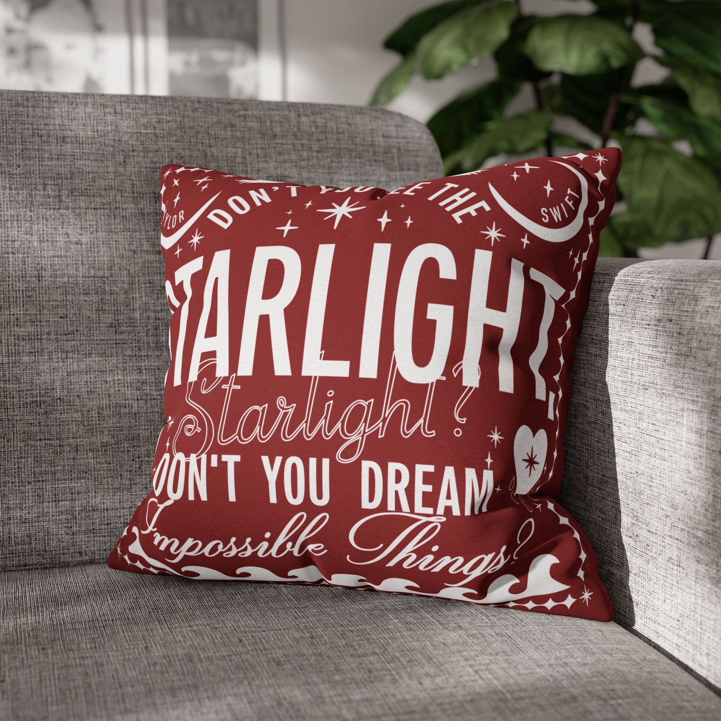 Starlight Polyester Square PILLOWCASE