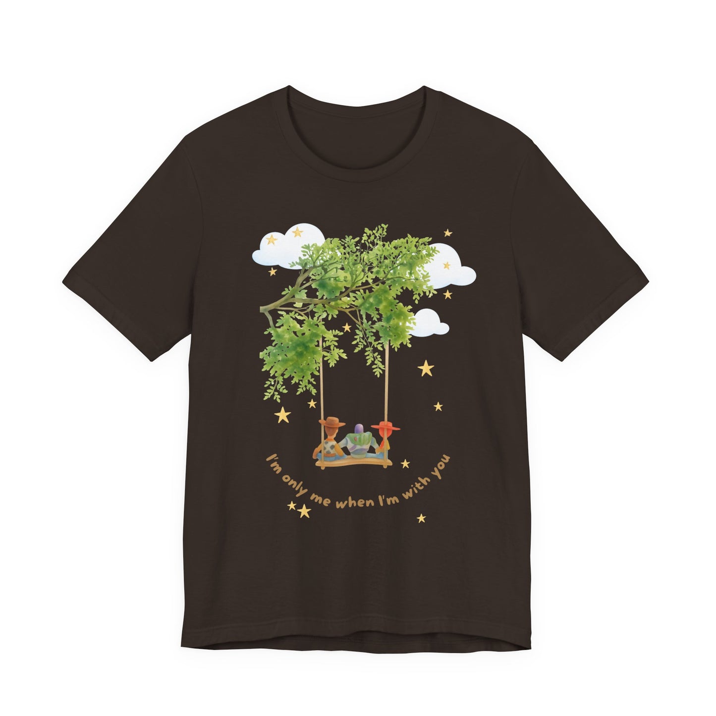 Tree Swing Cute Illustration Tee — I'm only me when I'm with you