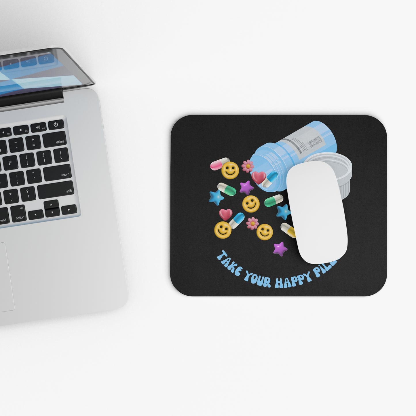 take your happy pills - Mouse Pad (Rectangle)