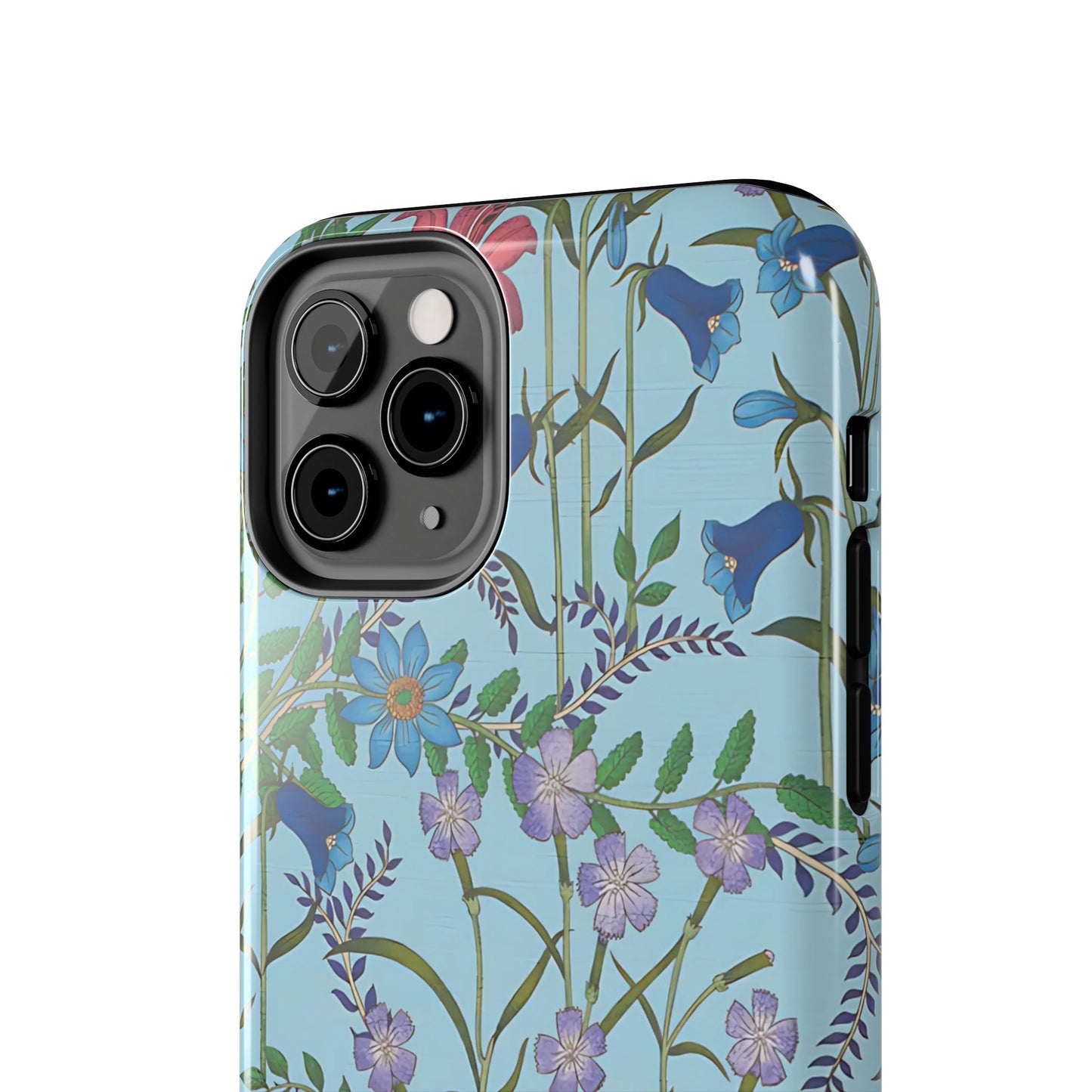 Vibrant Floral Tough Phone Case "Flora Blue"- Durable Protection for Your Device