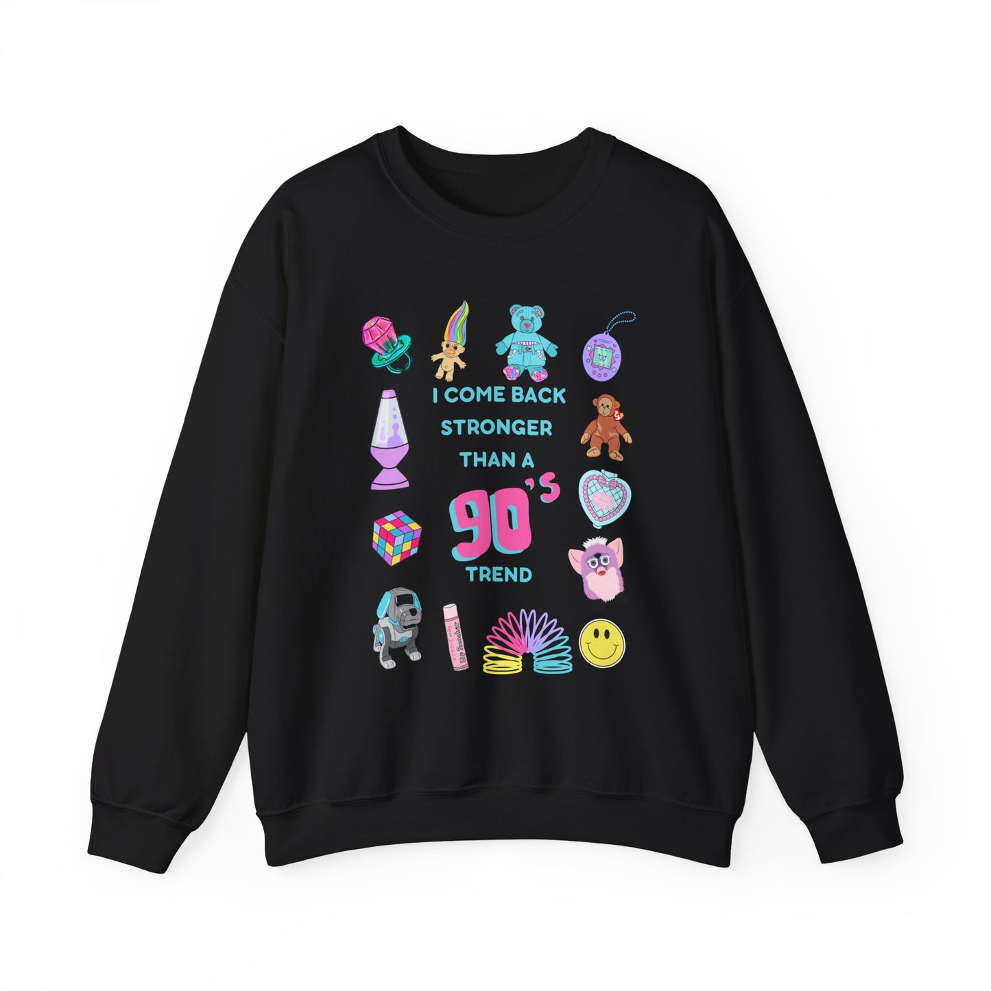 I come back stronger than a 90s trend - willow - swiftie - 90s nostalgia - Unisex Heavy Blend™ Crewneck Sweatshirt