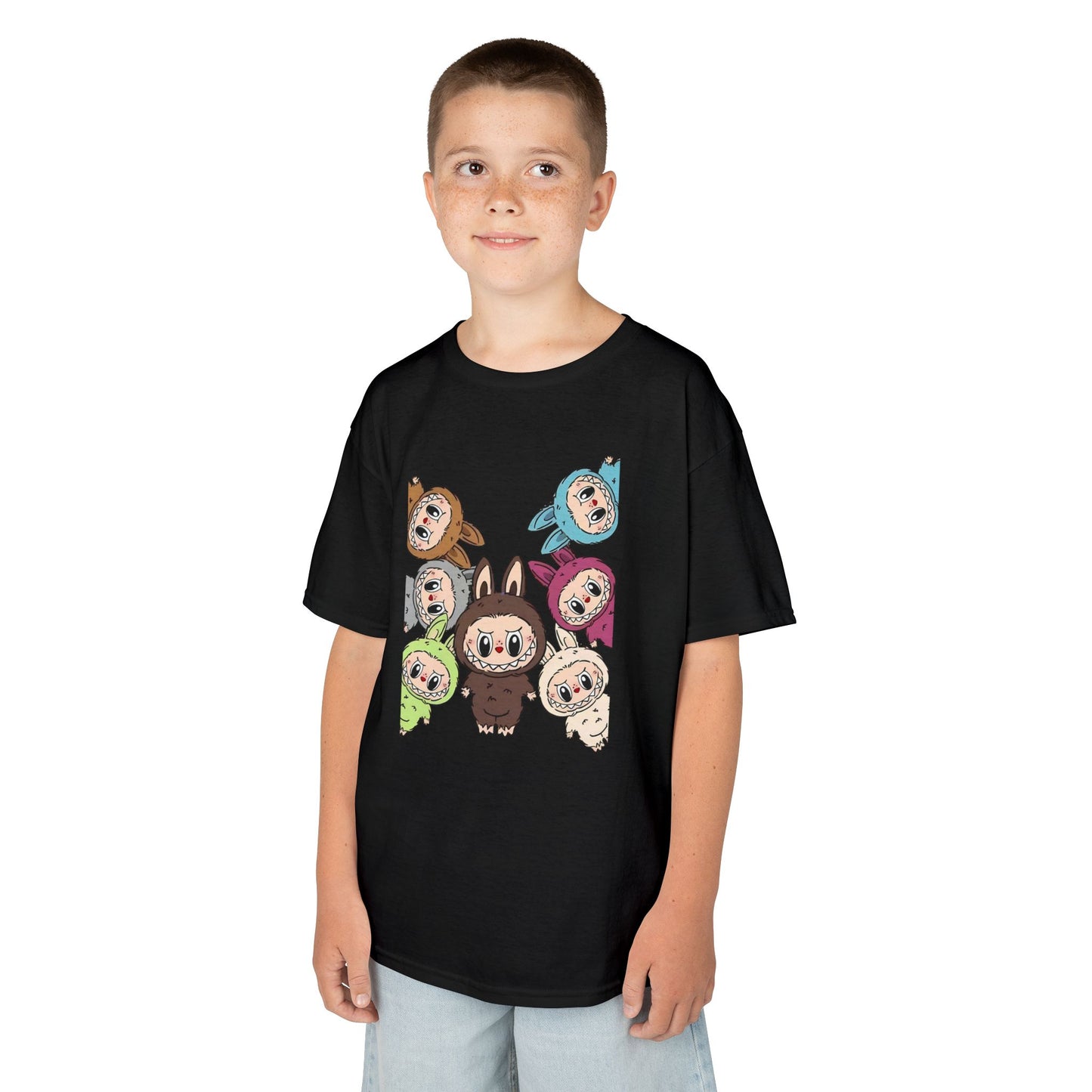 KIDS Adorable Labubu Tee, Fun Graphic Shirt for Boys & Girls, Perfect for Playdates, Birthdays, Family Events, Gifts