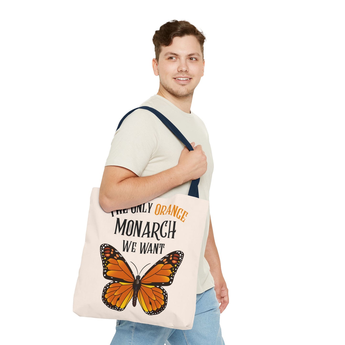 The Only Orange Monarch We Want Tote Bag - Perfect for Nature Lovers, Eco-Friendly Chic, Gift for Activists, Summer Outing, Stylish Carryall