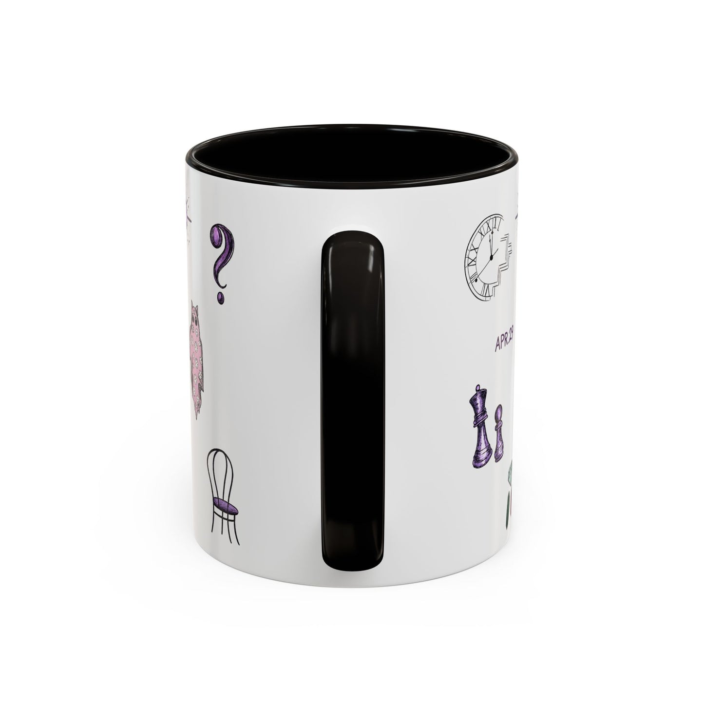 Midnights Icons Coffee Mug — Cute Illustrated Symbol Collage (11oz)