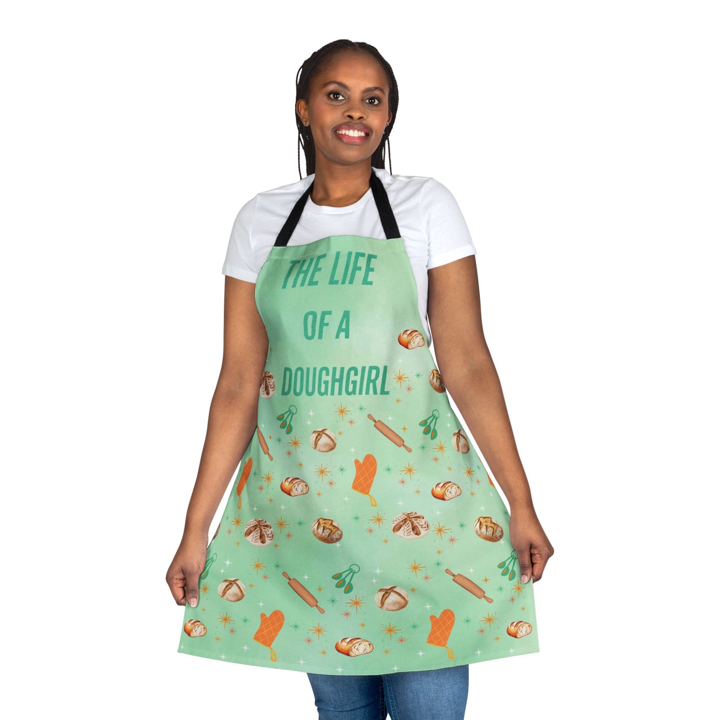 The Life of a Doughgirl Baking Apron, Fun Gift for Bakers, Kitchen Accessories, Unique Cooking Apparel, Handmade Apron